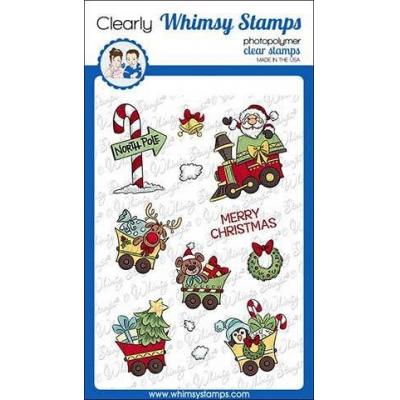 Whimsy Stamps Krista Heij-Barber Clear Stamps - Santa's Train